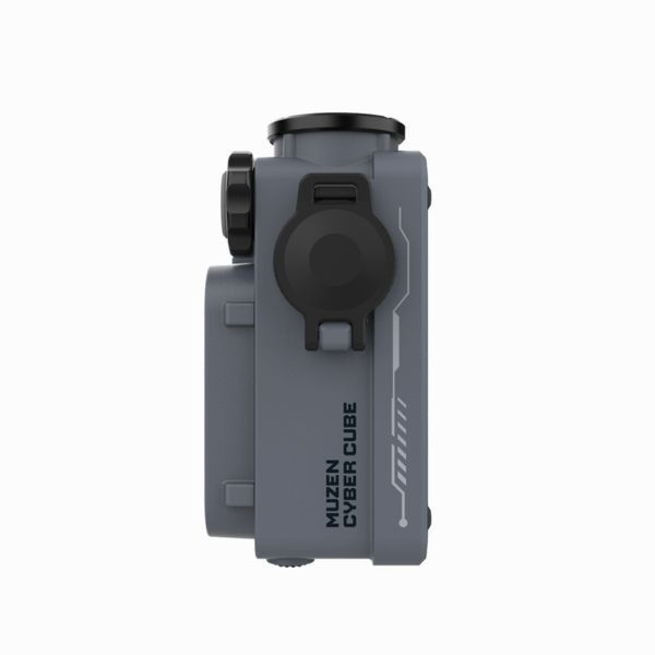 MUZEN Cyber Cube Grey Кіберпанк Bluetooth-колонка з RGB, IPX5 та ліхтариком MUZ-CC фото
