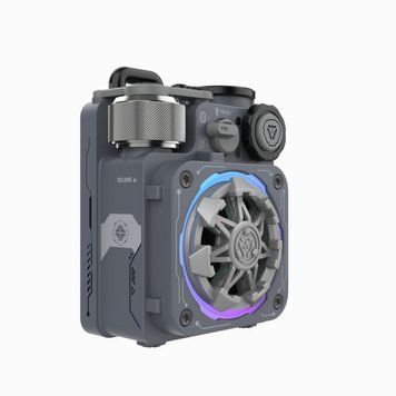 MUZEN Cyber Cube PRO Grey Кіберпанк Bluetooth-колонка з RGB, фіджет-спінером, IPX5 та ліхтариком MUZ-CCP фото